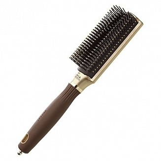 Щётка для укладки волос EXPERT STYLE CONTROL Nylon Bristles GoldBrown 9 рядов, Olivia Garden