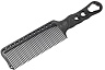 Расчёска с ручкой для стрижки под машинку Y.s.park 282 black, карбон, черная