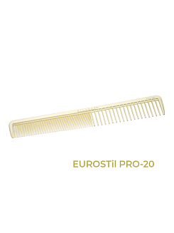 Расческа для стрижки Eurostil Pro-20 , силиконовая, 19 см, универсальная