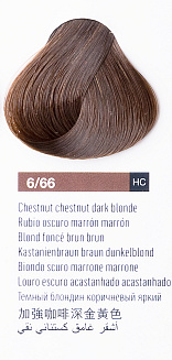 Краска для волос Lakme Chroma 6/66, тёмный блондин коричневый насыщенный, безаммиачная, перманентная, 60 мл