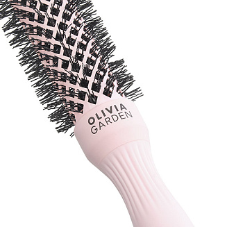 Термобрашинг Olivia Garden ID2221, Expert Blowout Speed XL Wavy Bristles Pastel Pink, 25 мм, розовый