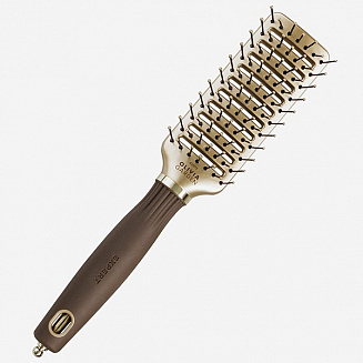 Щётка для волос керамик + ион EXPERT STYLE VENT Nylon Bristles GoldBrown