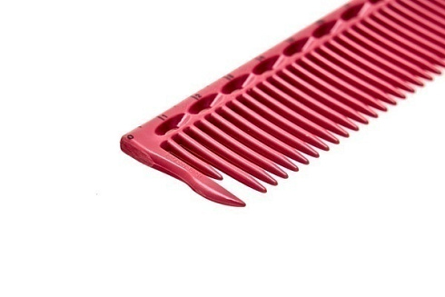 Расчёска для стрижки Y.S.park G45 pink, с линейкой, 22см, розовая