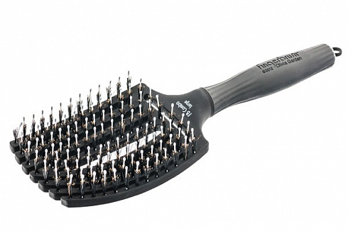 Щетка для волос Fingerbrush Care Iconic BoarNylon Black L, Olivia Garden