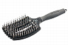Щетка для волос Fingerbrush Care Iconic BoarNylon Black L, Olivia Garden