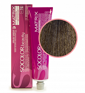 Краска для волос Matrix Socolor Beauty 6A, темный блондин пепельный, перманентная, 90 мл