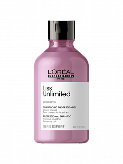 Шампунь L'Oreal Liss Unlimited, для непослушных вьющихся волос, с оливковым маслом, 300мл