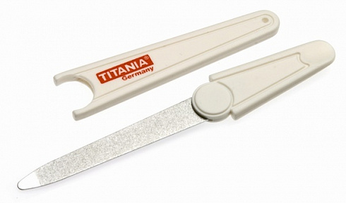 Пилка для ногтей алмазная в чехле TITANIA