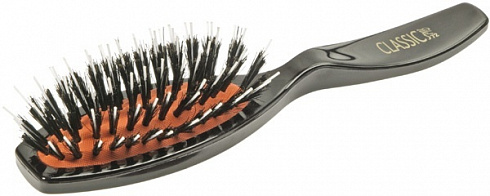 Щетка для волос малая, зубцы пластмассовые, щетина SIBEL