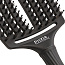 Расчёска- щетка для волос Olivia Garden  Fingerbrush Id1731, Care Iconic BoarNylon Full, черная, размер- L
