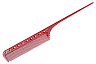 Расчёска с хвостиком Y.s.park 101 red, красная, 21.6 см, для  выделения прядей, окраски и химической завивки