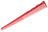 Расчёска для стрижки Y.s.park 254 red, супергибкая, для коротких стрижек, красная, 18.7 см
