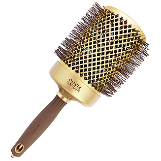 Термобрашинг керамика + ион Olivia Garden Expert Blowout Shine Wavy Bristles GoldBrown ID2053/OGBNT82, 80 мм