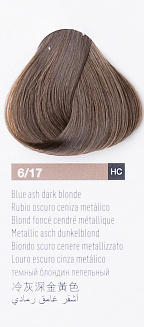 Краска для волос Lakme Chroma 6/17, тёмный блондин пепельно-синий, безаммиачная, перманентная, 60 мл