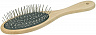 Щетка для волос деревянная с металом большая TITANIA