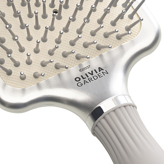 Щётка для укладки волос Щетка EXPERT CARE RECTANGULAR Nylon Bristles Silver L