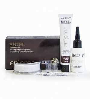 Estel Professional краска для бровей и ресниц enigma тон классический коричневый  40 мл