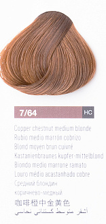 Краска для волос Lakme Chroma 7/64, средний блондин коричнево-медный, безаммиачная, перманентная, 60 мл