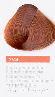 Краска для волос Lakme Collage new 7/44, средний блондин  медный насыщенный, 60 мл