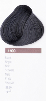 Краска для волос Lakme Chroma 1/00 , чёрный натуральный, безаммиачная, перманентная, 60 мл