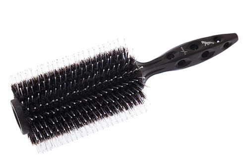 Термобрашинг для волос Y.S.park680 (T-1)Carbon Tiger Brush, диаметр-77 мм,  дерево+карбон
