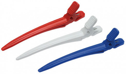 Зажимы для волос пластмассовые маленькие 6 шт EUROSTIL