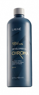Стабилизированный крем-окислитель CHROMA DEVELOPER 18V (5,4%), LAKME, 1000 мл.