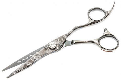 Ножницы для стрижки Olivia Garden Dragon 5.5, SH-DG1PC-CR550-BOX, прямые, без кожаного пенала с замком