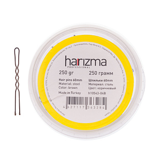 Шпильки 60 мм волна 250 гр коричневые Harizma