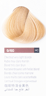 Краска для волос Lakme Chroma 9/60, светлый блондин коричневый, безаммиачная, перманентная, 60 мл