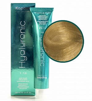 Крем-краска для волос с гиалуроновой кислотой HY 10 Платиновый блондин Kapous Hyaluronic acid, 100 мл