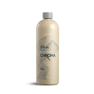 Стабилизированный крем-окислитель CHROMA DEVELOPER 6V (1,8%), LAKME, 1000 мл.