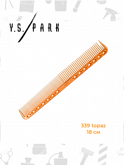 Расчёска для стрижки Y.S.park 339 topaz, 18 см, универсальная, оранжевая
