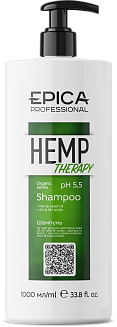 EPICA Professional Hemp therapy ORGANIC Шампунь для роста волос, 1000 мл.