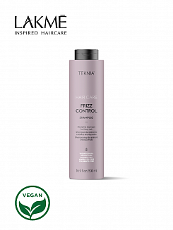 Шампунь Lakme Teknia Frizz Control, бессульфатный, для вьющихся волос, дисциплинирующий, 500 мл
