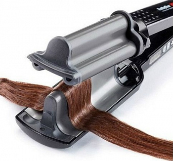 Щипцы BaByliss Pro для создания глубоких волн с терморегуляциейтитан + турмалин