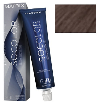 Краска для волос Matrix Socolor Beauty 505NA, шатен натуральный пепельный, перманентная, 90 мл