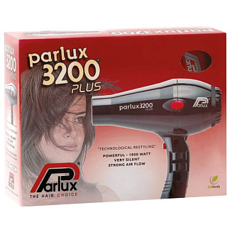 Фен для сушки волос Parlux 3200 Plus, красный, мощность -1900 Вт