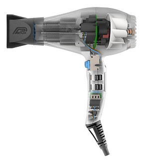 Фен для сушки волос Parlux Digitalyon P-Dgaln- серебро, цифровой, мощность- 2400вт