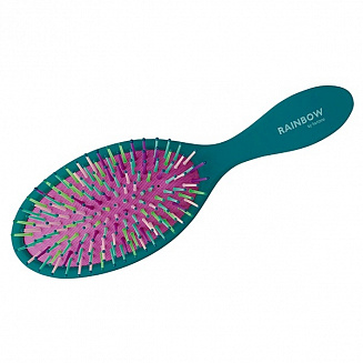 Щетка для волос Harizma Rainbow большая зелёная