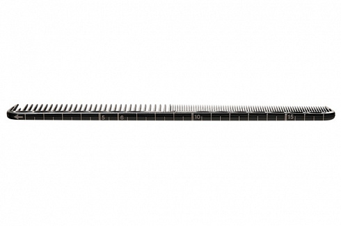 Расческа для стрижки с линейкой 18 см белая