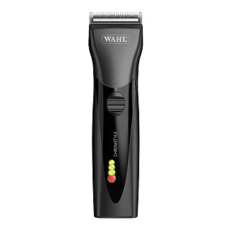 Машинка для стрижки Wahl 1871-0473 ChromStyle, нож-нержавеющая сталь, аккумулятор/сеть, 4 насадки, чёрная