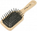 Щётка для волос массажная малая, 8 рядов, дерево + пластик, Hercules