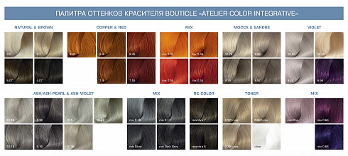 Краситель полуперманентный для тонирования - Atelier Hair Color Integrative 0.18 стальной пепельный, 80 мл