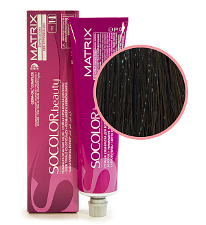 Краска для волос Matrix Socolor Beauty 5nw, светлый шатен натуральный теплый, перманентная, 90 мл