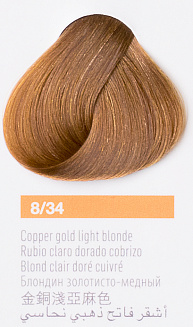 Краска для волос Lakme Collage new 8/34 светлый блондин золотисто-медный, 60 мл