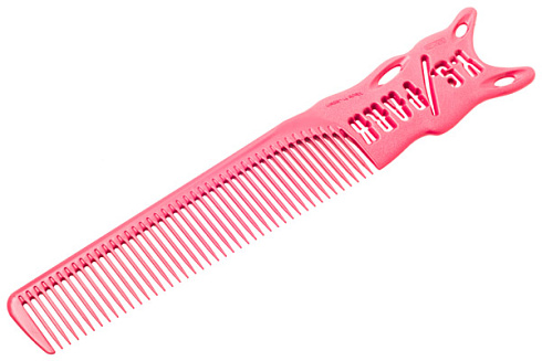 Расчёска для стрижки с ручкой  Y.s.park 239 pink, розовая, 20.5 см