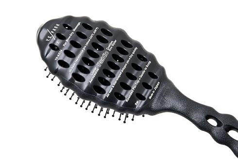 Щетка для волос Y.s.park Eco Styler Az34 black, антистатическая, черная, теплостойкая до 220 градусов, 85 г