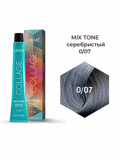 Краска для волос Lakme Collage new 0/07,серебристый микстон,  60 мл