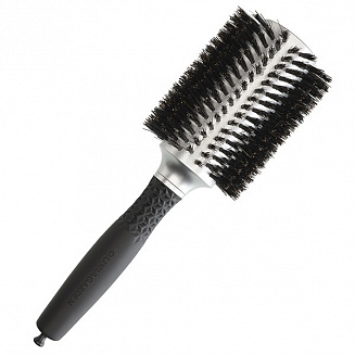 Брашинг для укладки волос нат щетина Брашинг ESSENTIAL BLOWOUT SOFT Boar Bristles Silver 40 мм